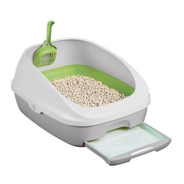 Modkat MKXL103 XL Litter Box Top-Entry or Front-Entry Configurable White
